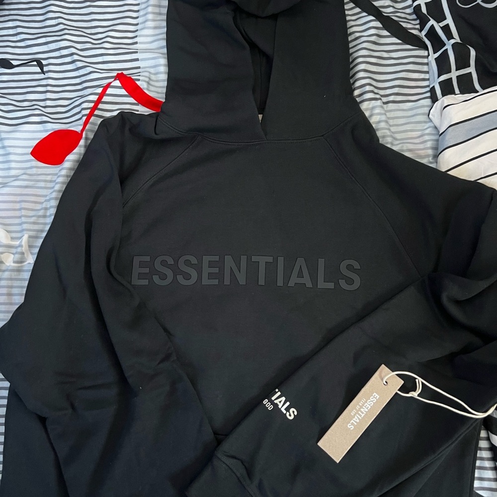 Fear of God Essentials Black Hoodie